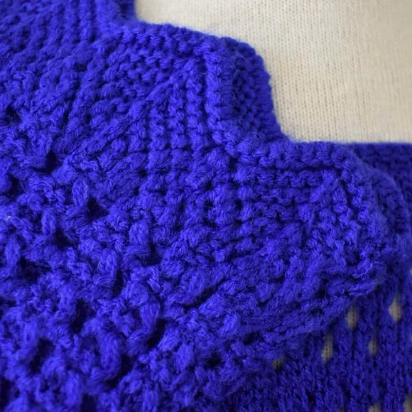 Ya Los Angeles Blue Open Knit Sweater - Picture 11 of 14